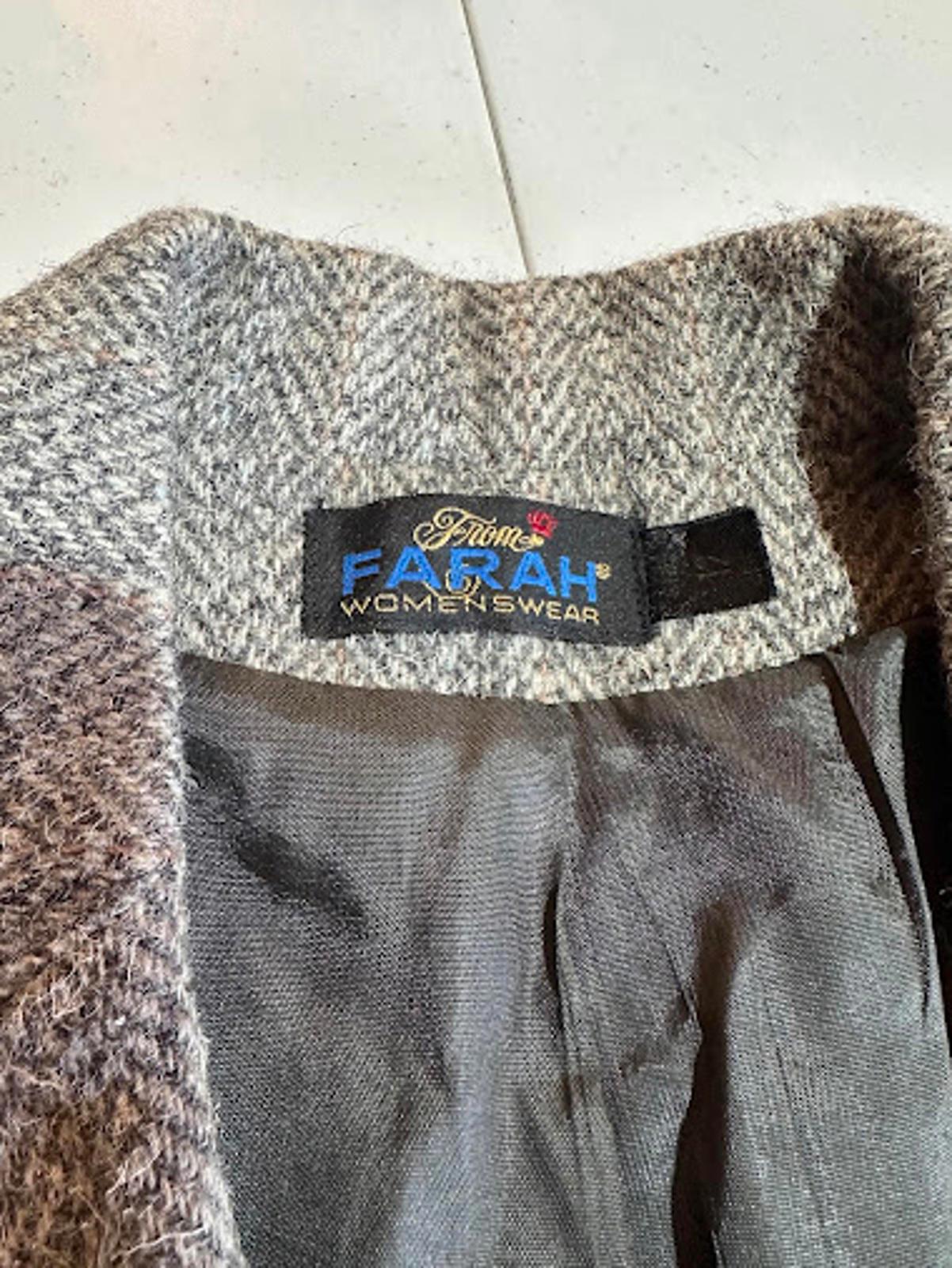 Vintage 90s Farah Wool Herringbone Blazer