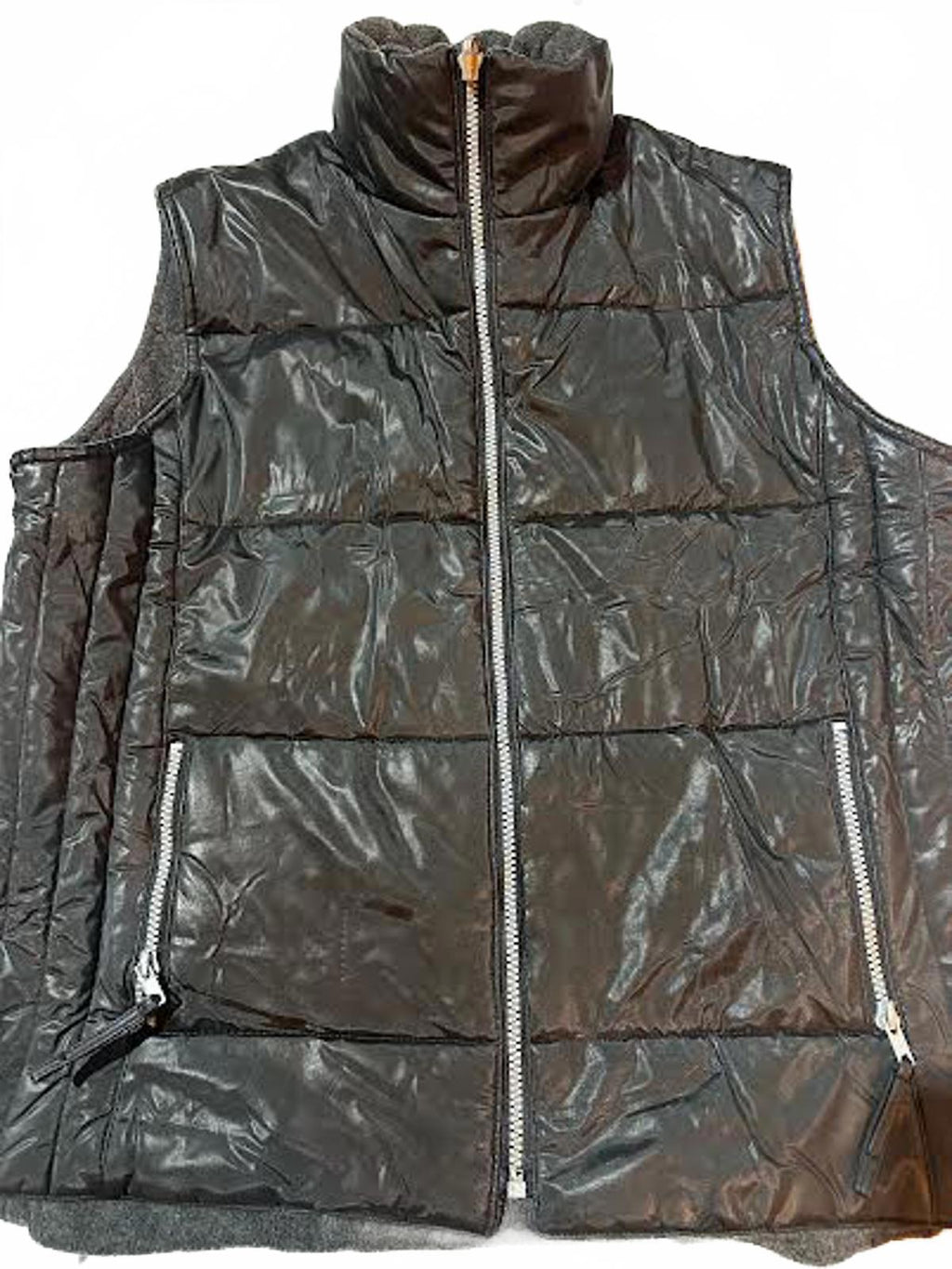 Timothy Daniels Reversible Quilted Vest Black/Gray L