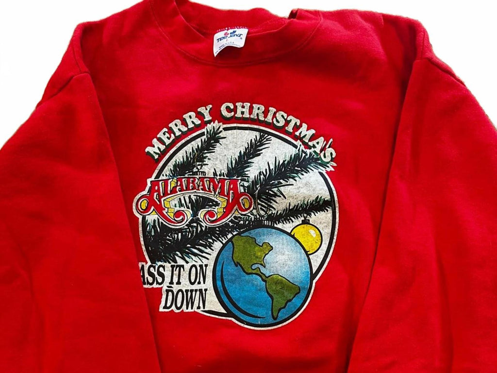 Vintage 1990s Alabama “Merry Christmas Pass It On Down” Sweatshirt