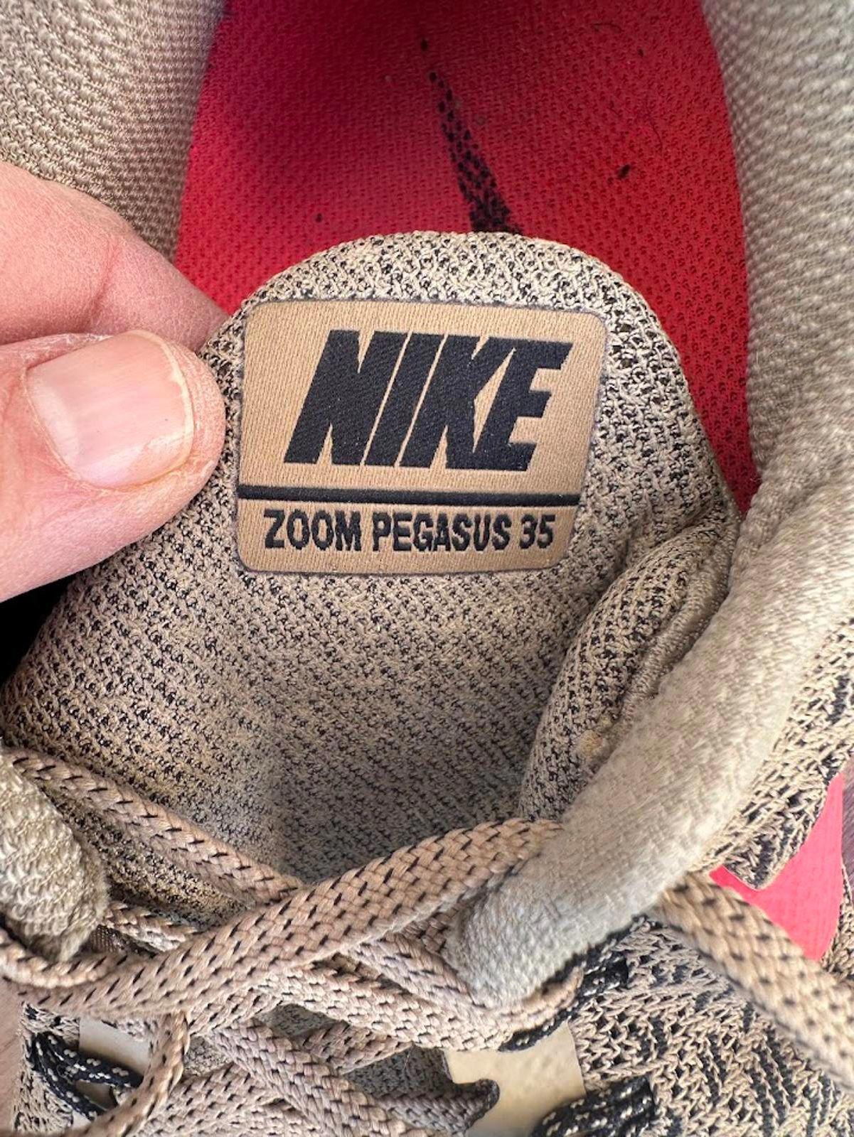 Nike Pegasus 35 Running Shoes Tan Red 10.5