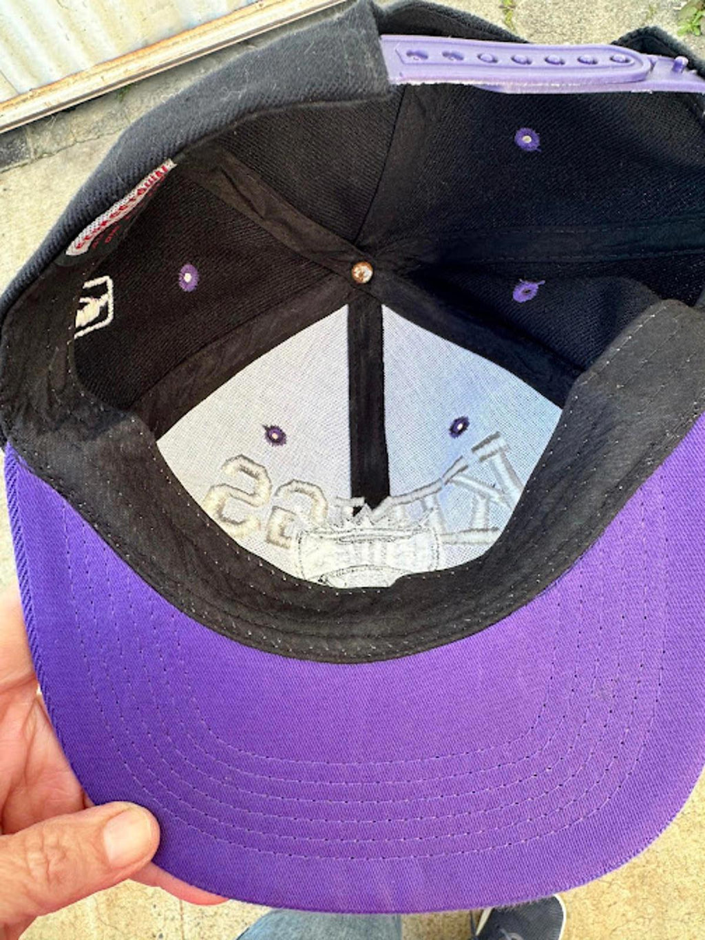 Vintage Sacramento Kings Snapback Hat Georgetown