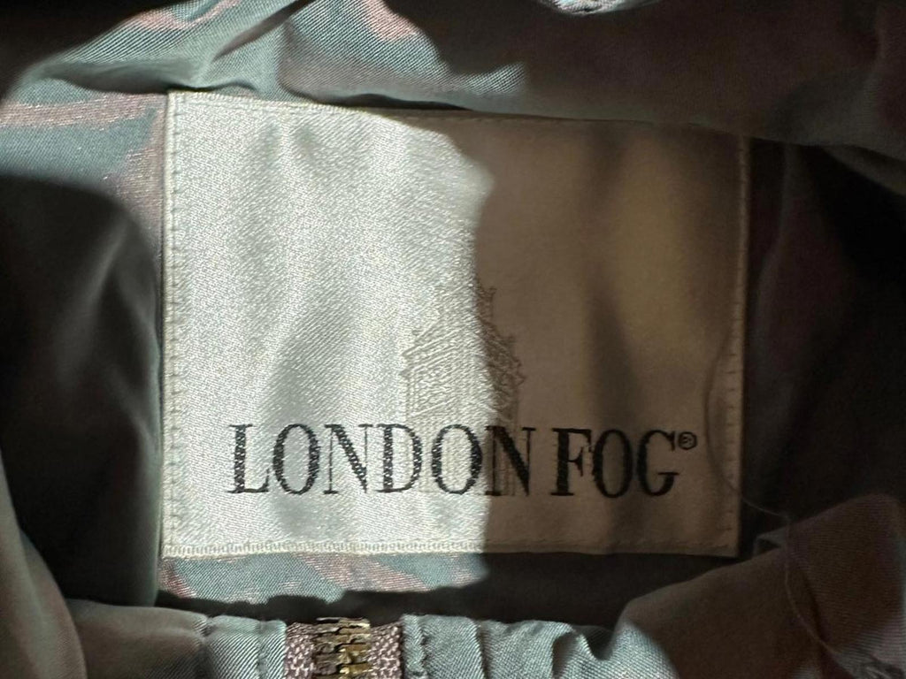 London Fog Women’s Fur Trim Parka Jacket Sz S Grey