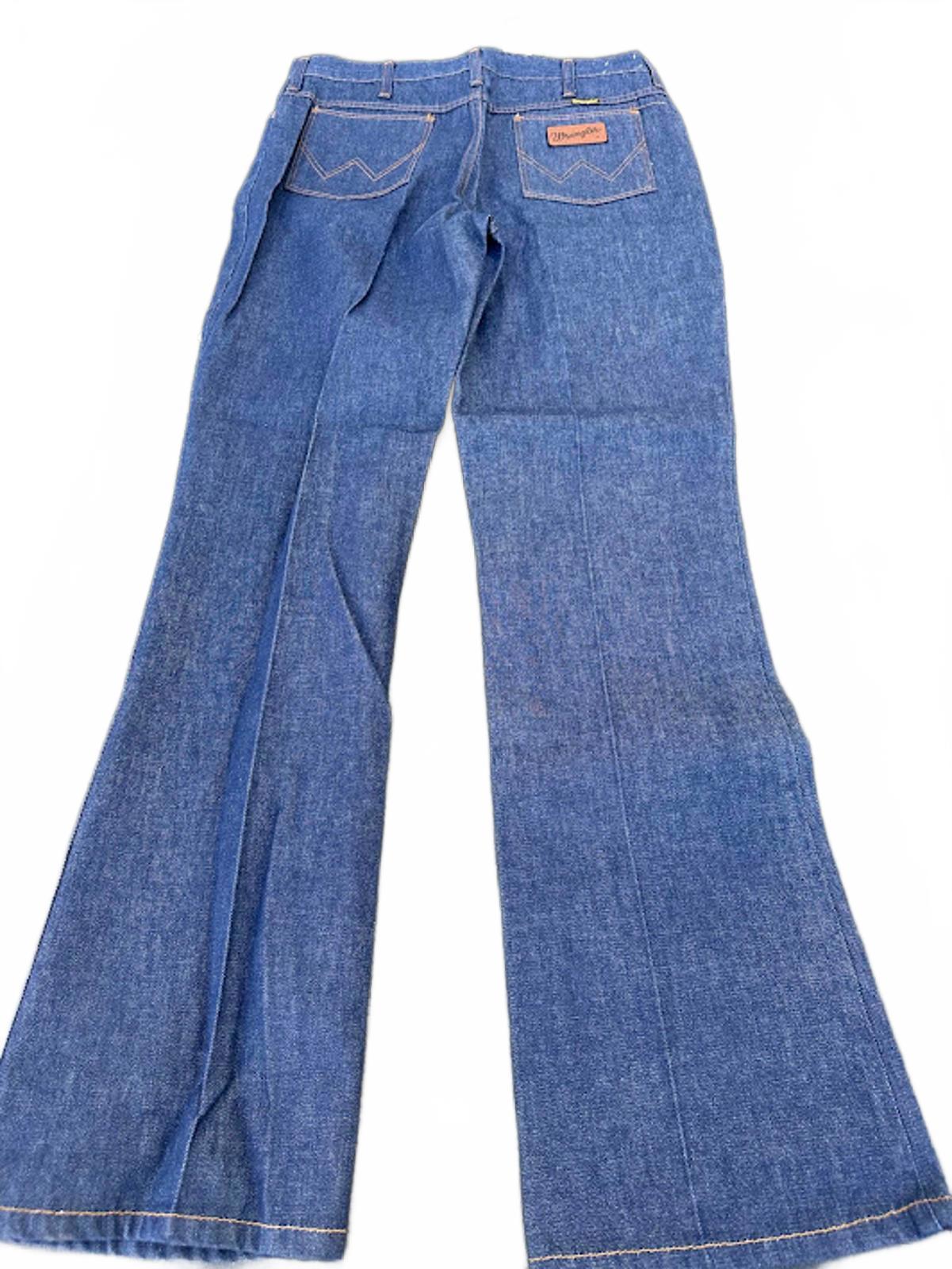 Vintage Wrangler Bell Bottom Jeans 34x36 Deadstock