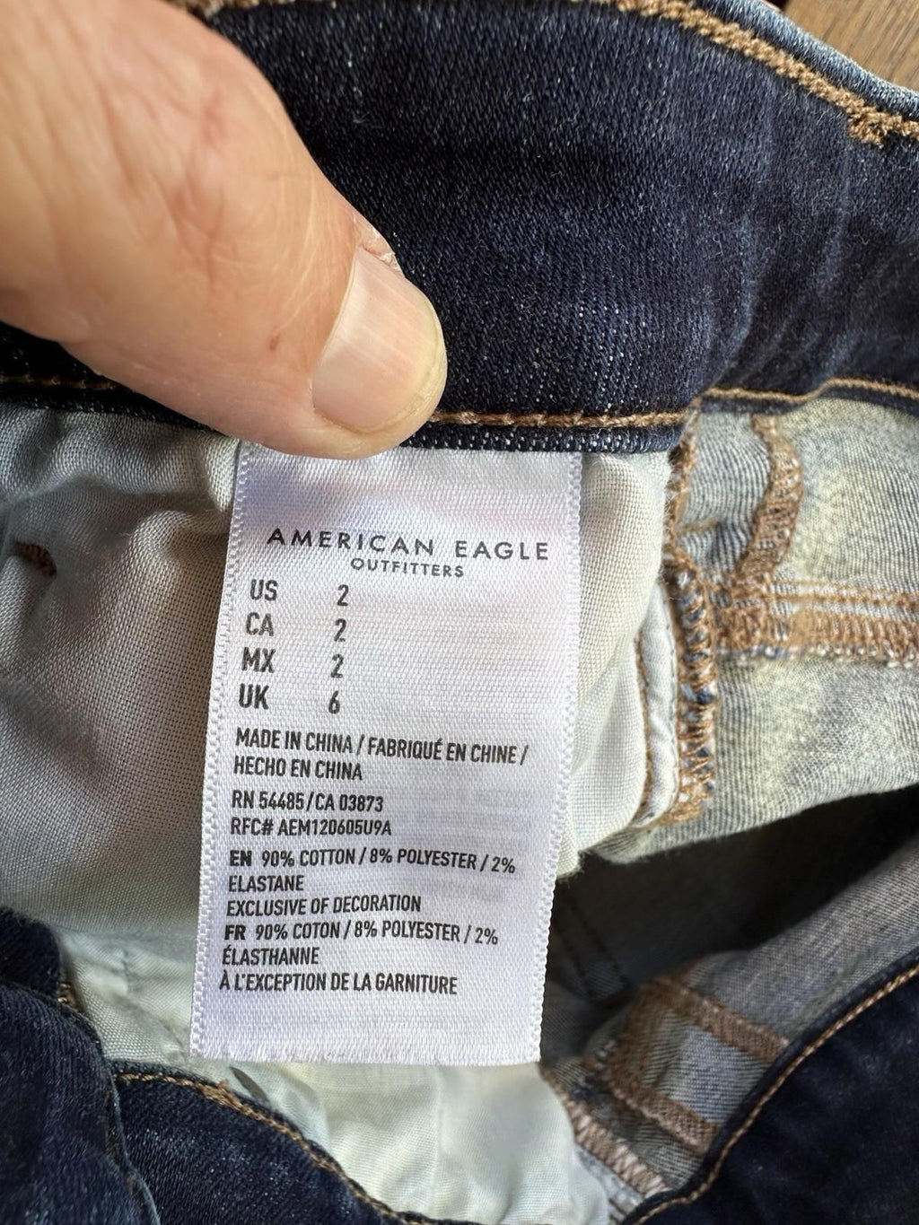 American Eagle USA Flag Denim Shorts Women's 2