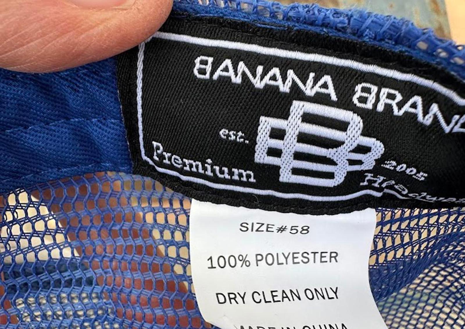 Johnny Bananas Trucker Hat Blue Snapback