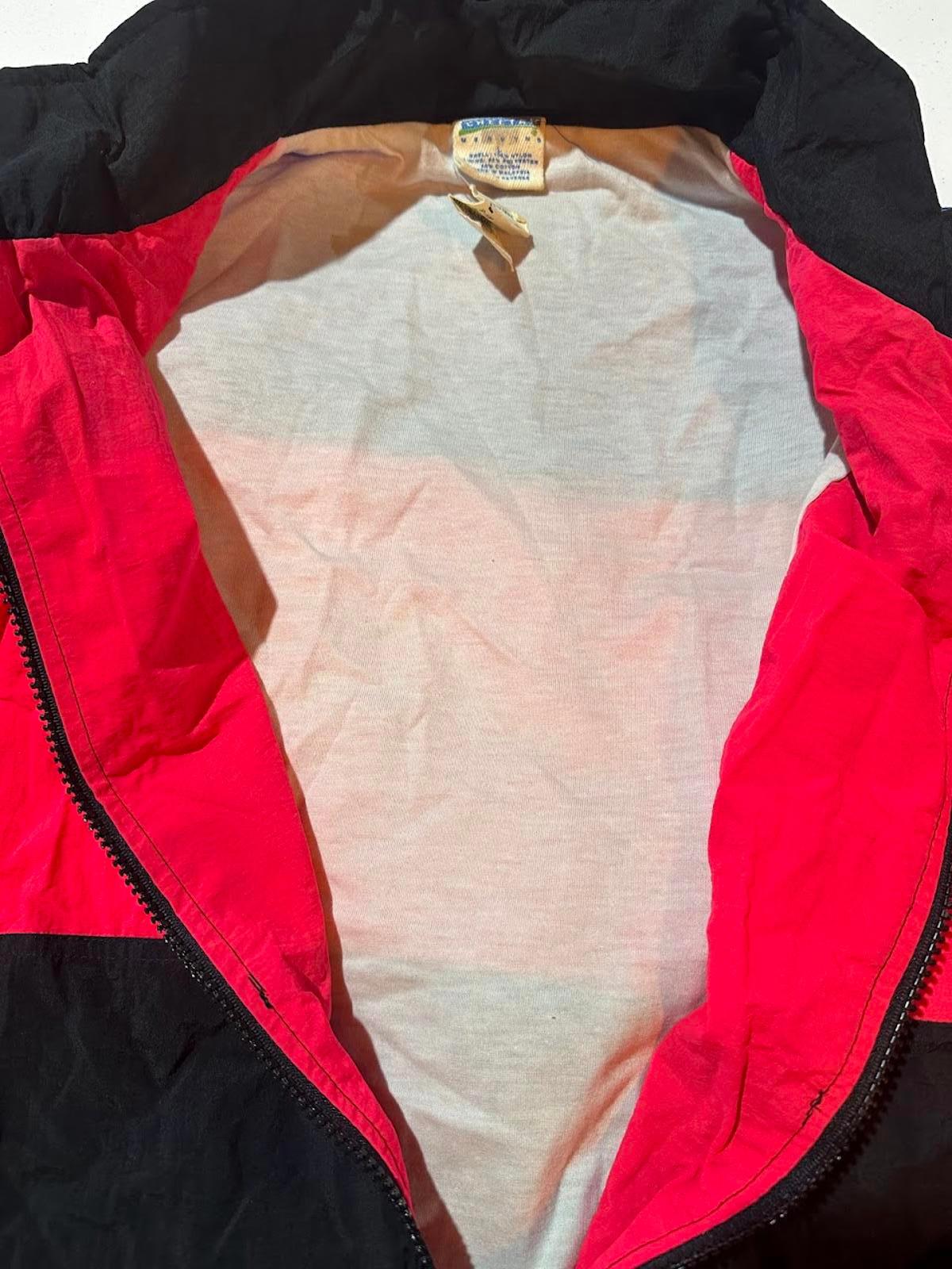 Vintage 90s Colorblock Puffer Windbreaker Jacket XL
