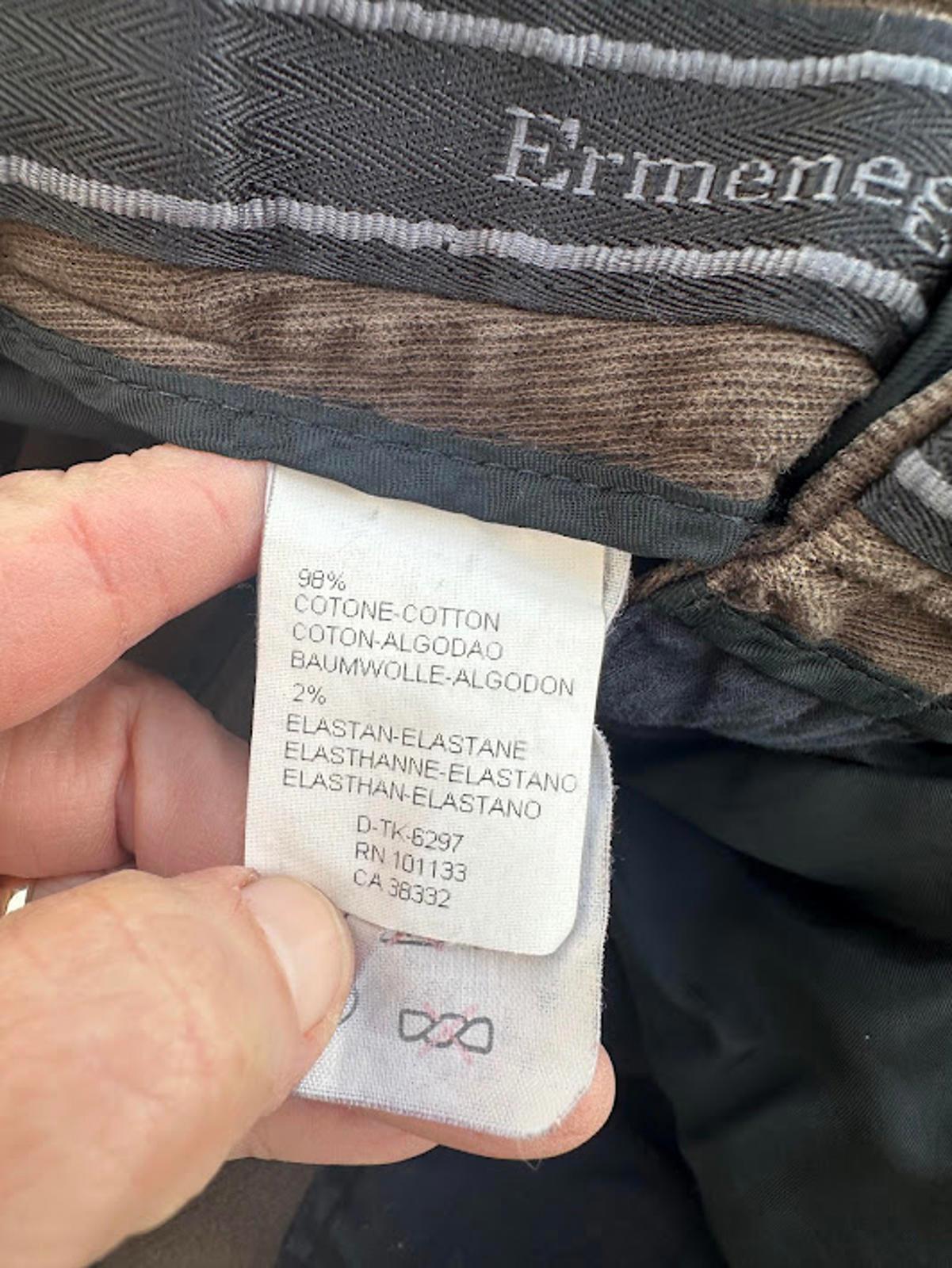 Ermenegildo Zegna Brown Stretch Trousers 33x30