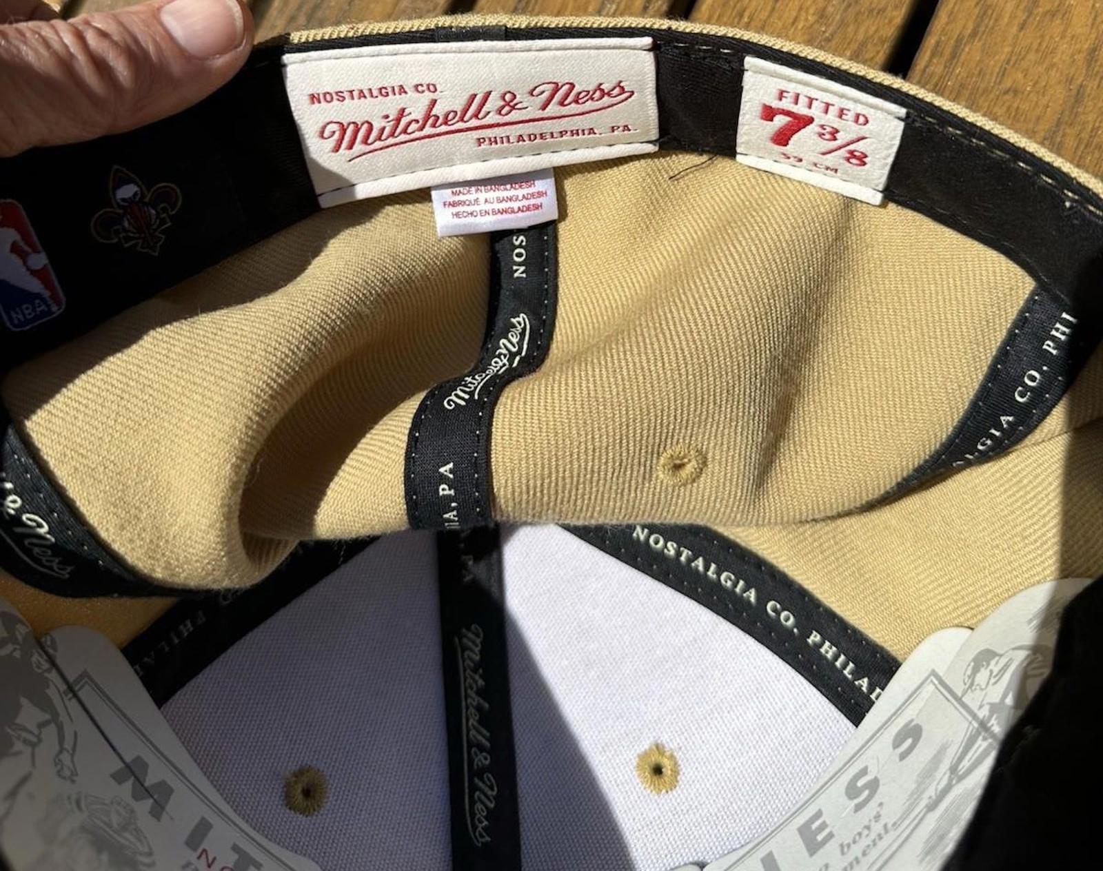 New Orleans Pelicans Mitchell And Ness NBA Hi Crown Fitted 7 3/8 Hat Cap