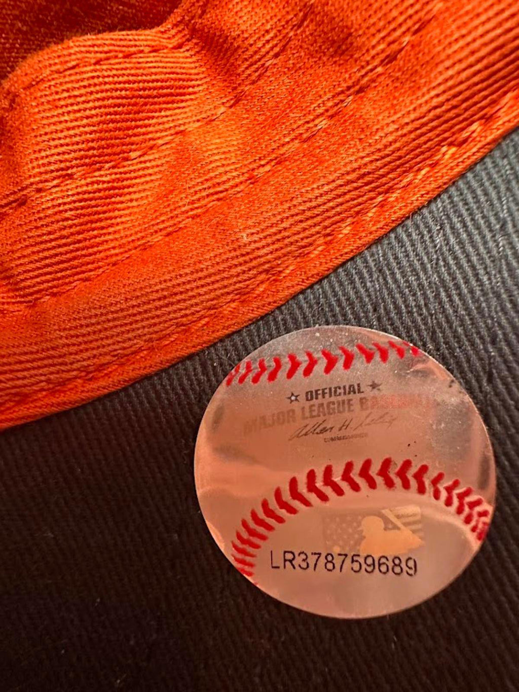 SF Giants 47 Brand Strapback Hat Orange MLB