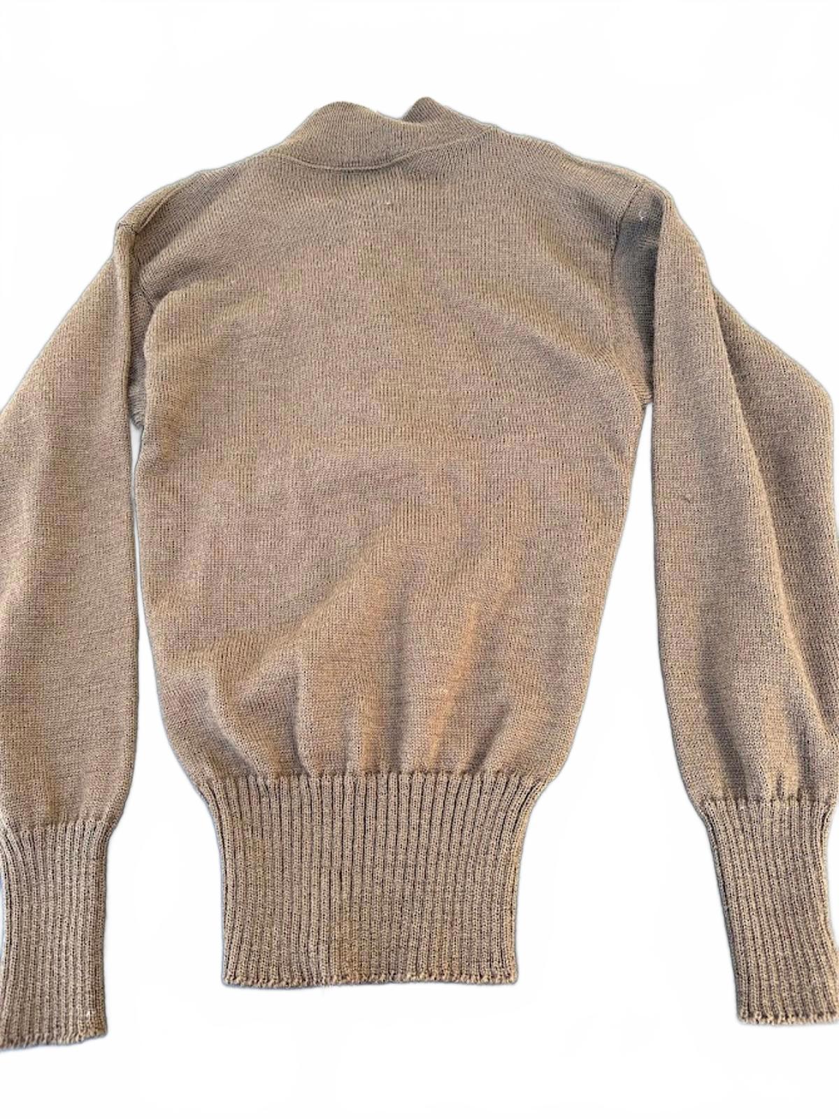 Vintage US Military Wool Henley Sweater S