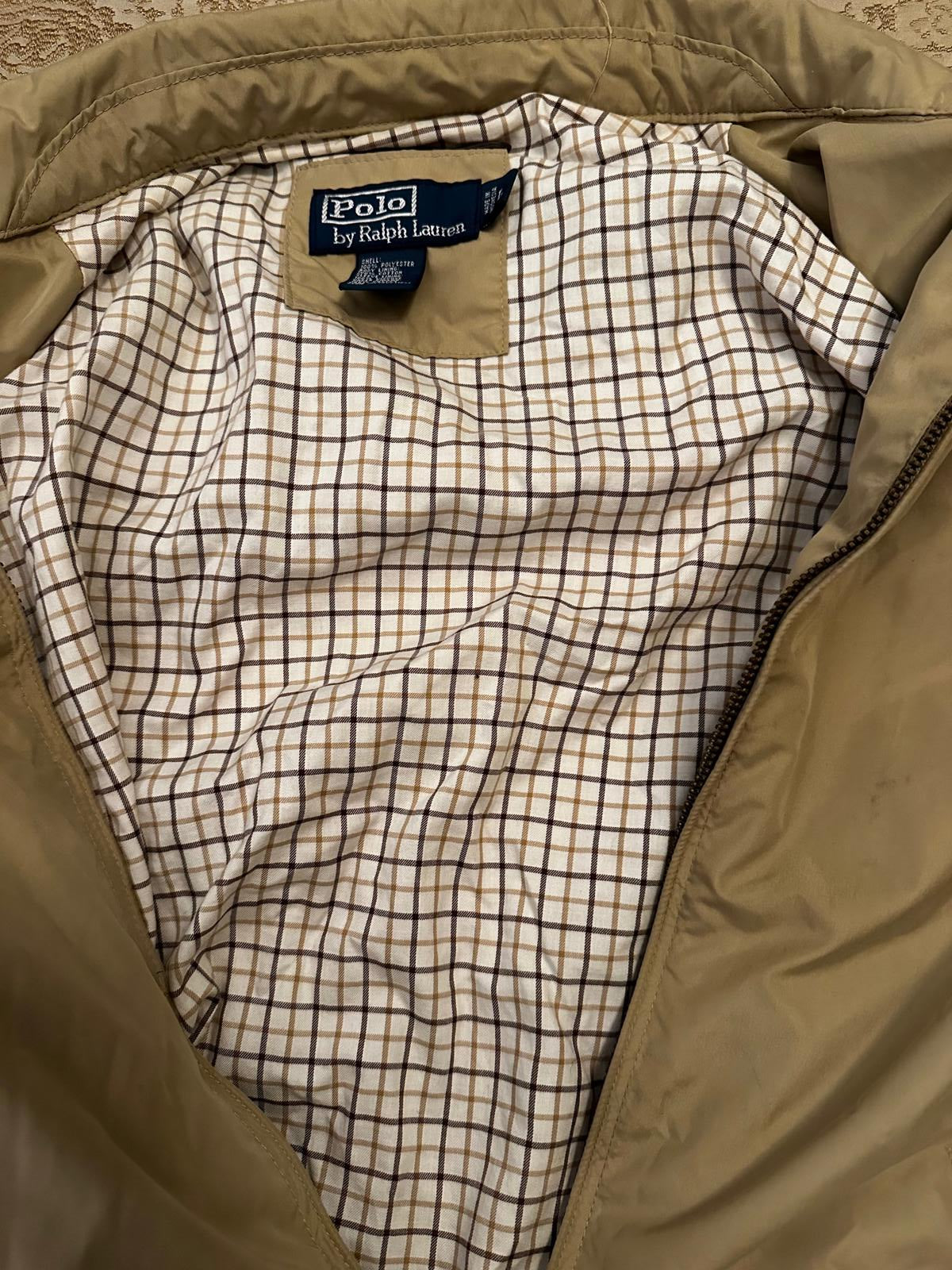 Polo Ralph Lauren Khaki Zip Jacket Men’s Large