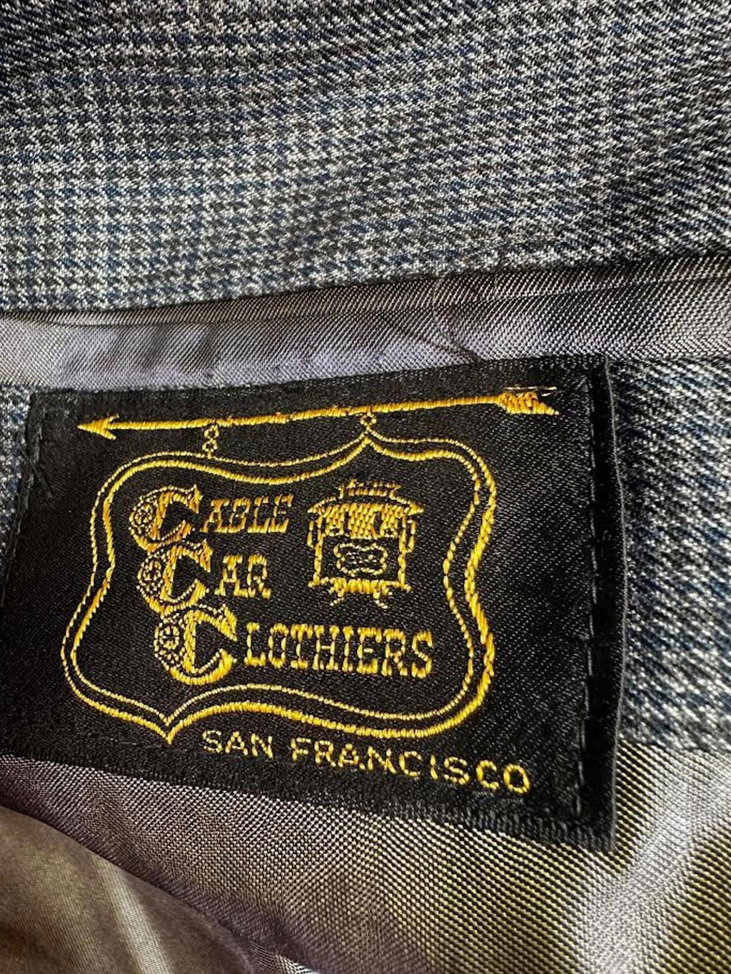 Vintage 1950s–60s Cable Car Clothiers Gray Wool Overcoat XL
