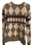 Vintage Yves Saint Laurent YSL Argyle Knit Sweater M