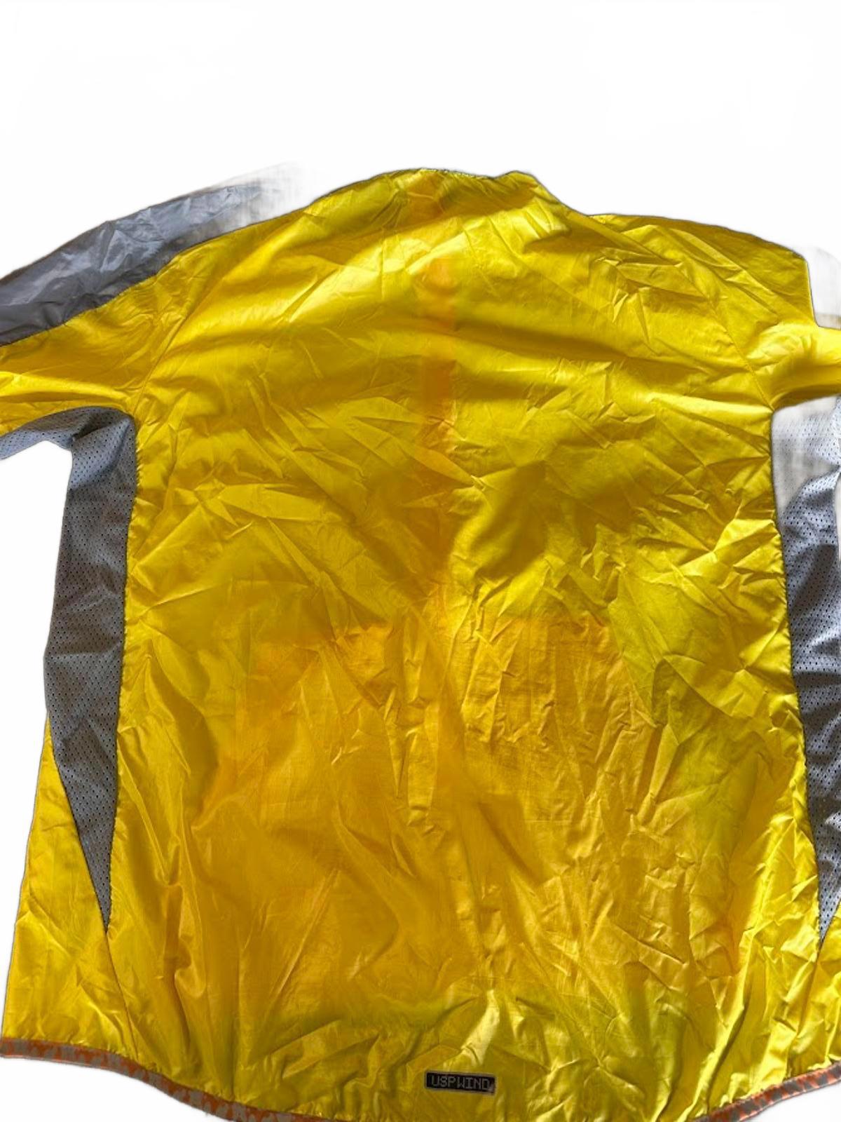 Puma Sport Lifestyle Yellow Gray Windbreaker L