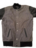 Reason Clothing Wool & Leather Varsity Jacket L