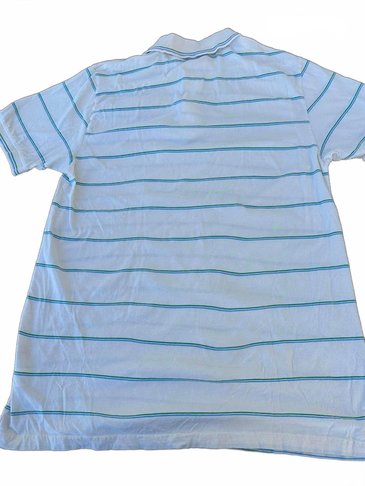 Le Tigre White Stripe Polo Shirt Medium