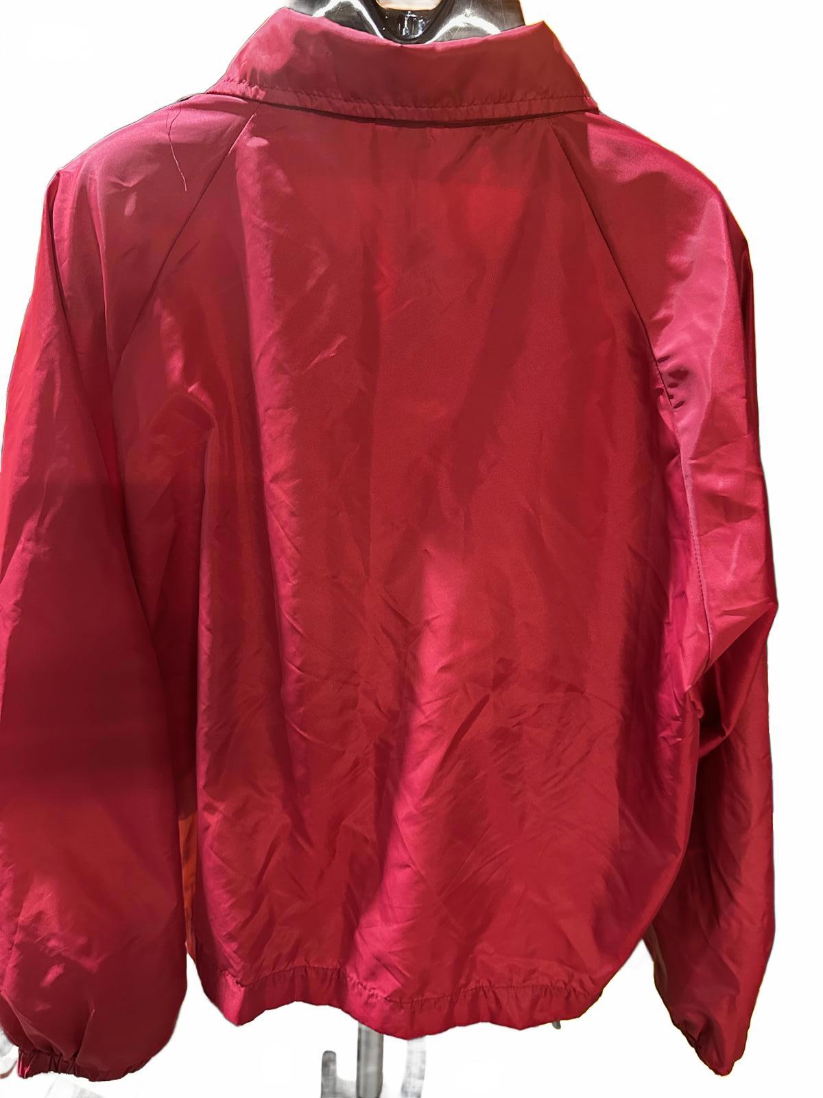 Vintage London Fog Red Nylon Coaches Jacket L USA