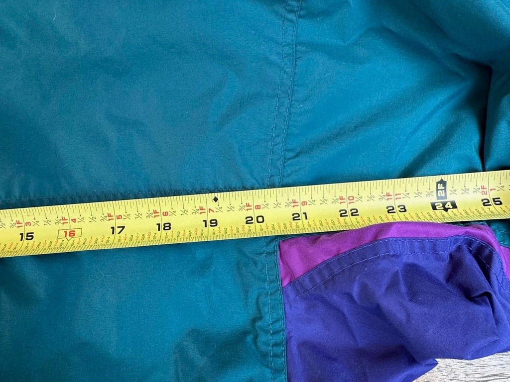 Vintage Columbia Teal Purple Windbreaker Medium
