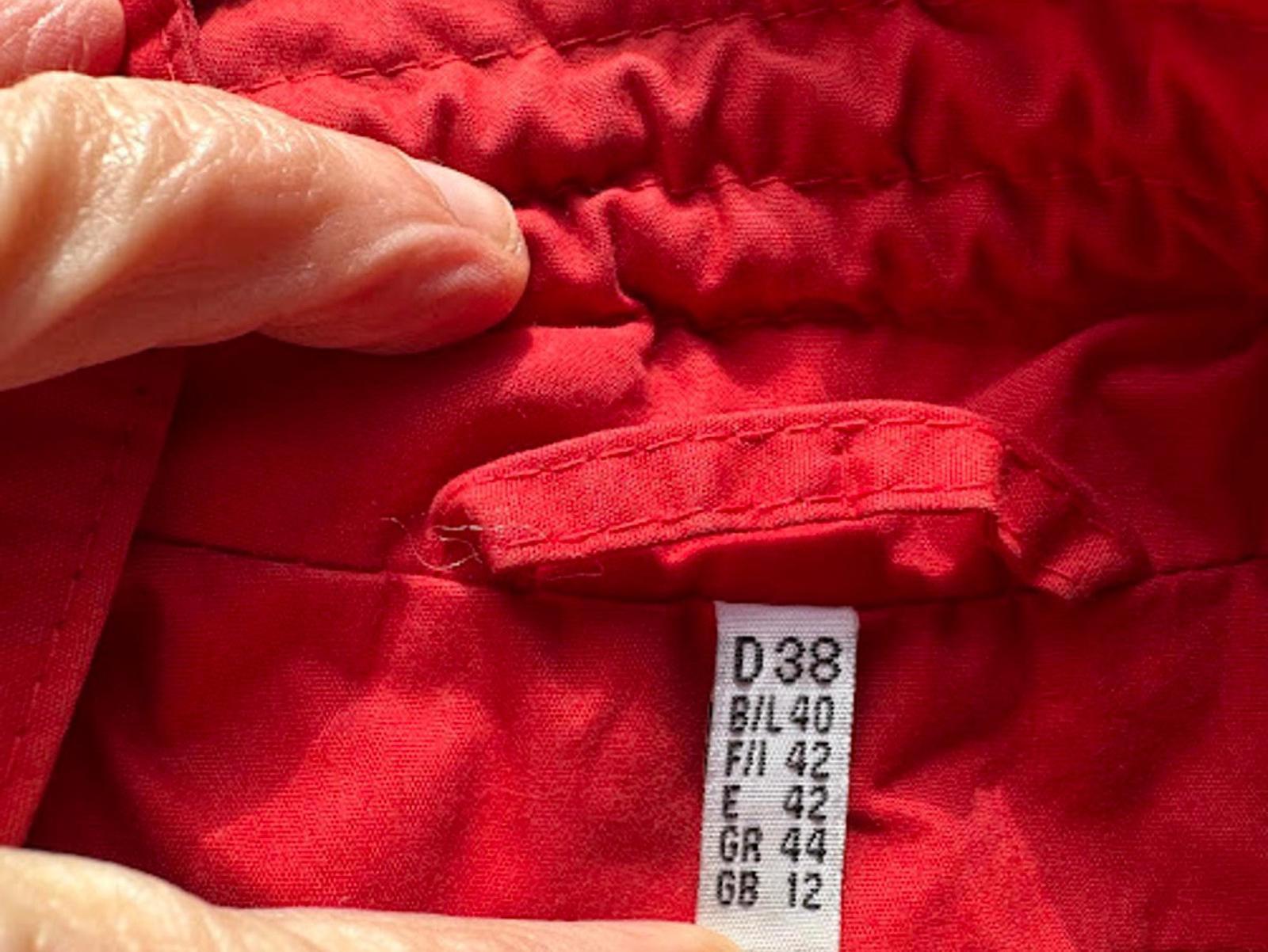 Vintage Red Trench Rain Coat 80s M