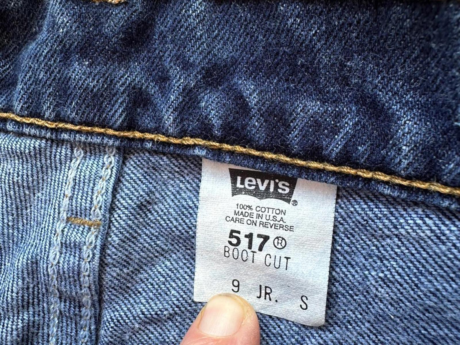 Vintage Levi’s 517 Boot Cut Jeans Jr Size 9 Short – Made in USA  Dark Wash denim