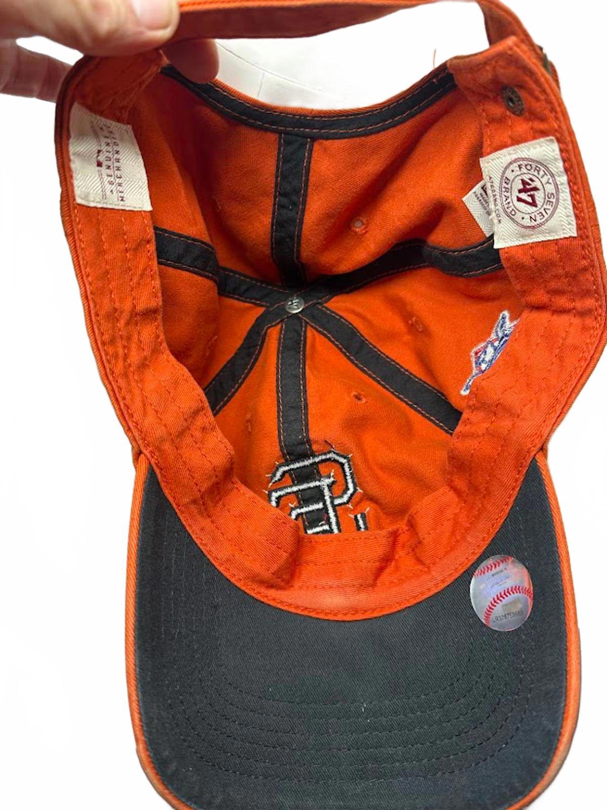SF Giants 47 Brand Strapback Hat Orange MLB