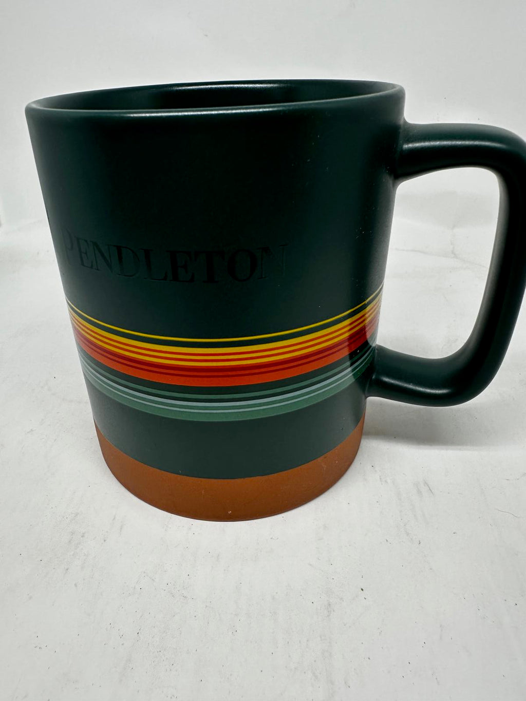 Pendleton 18oz Ceramic Mug – Heritage Stripe Design
