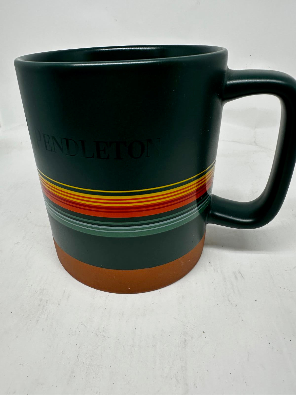 Pendleton 18oz Ceramic Mug – Heritage Stripe Design