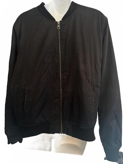 American Eagle Black Bomber Jacket Men L-XL
