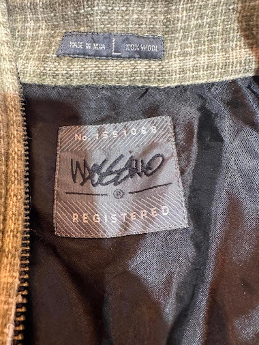 Vintage 90s Mossimo Wool Zip Jacket L