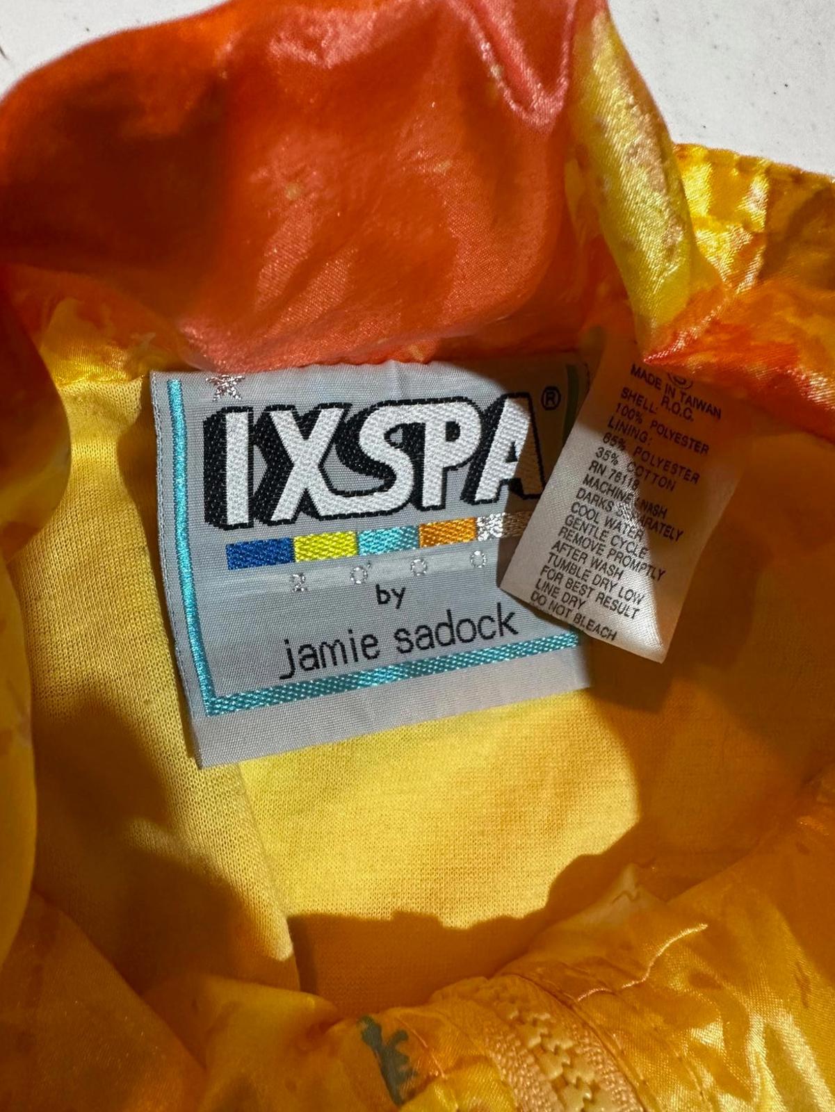 Vintage IXSPA by Jamie Sadock Yellow Abstract Jacket S/M