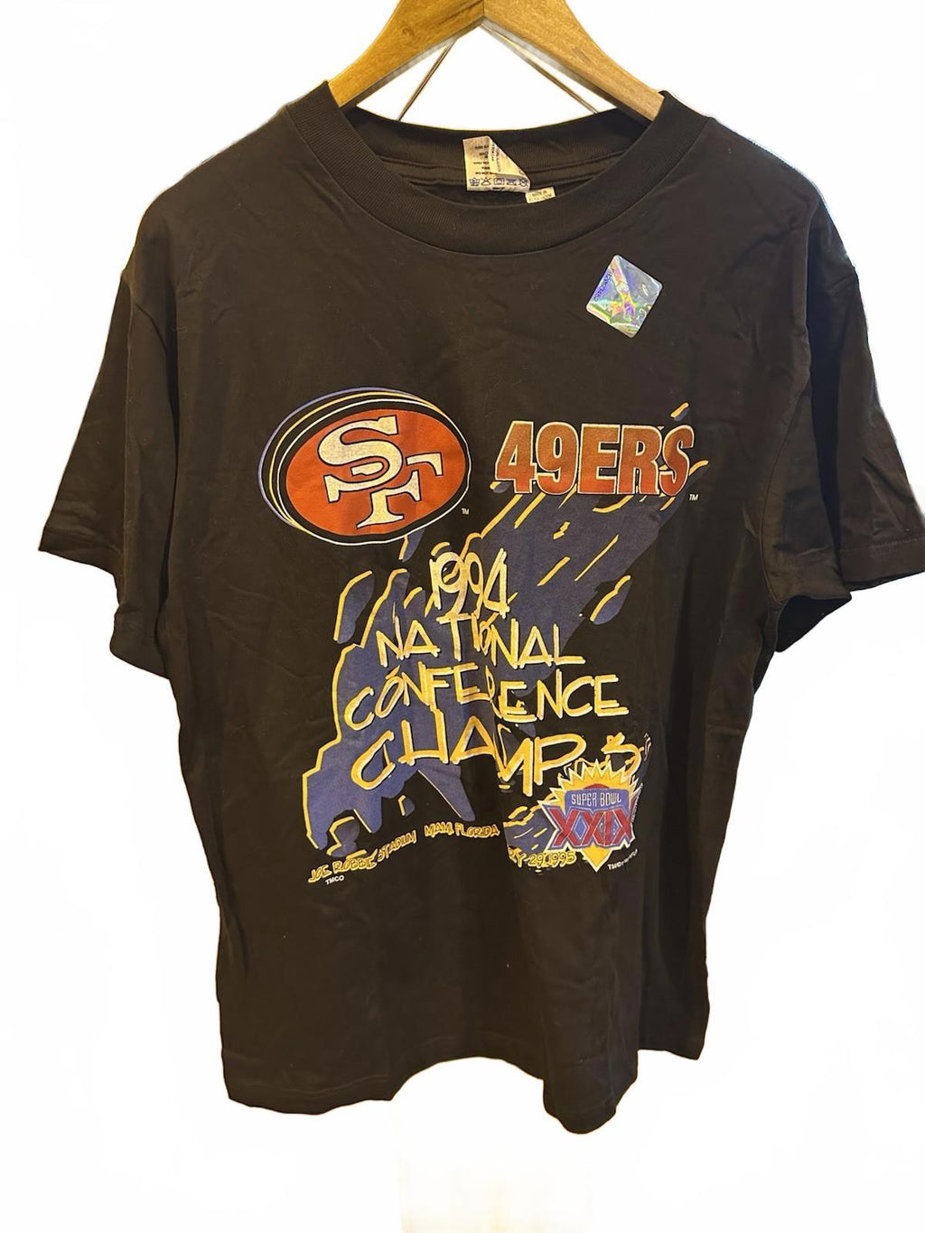 Vintage NFL T-Shirt San Francisco 49ers Super Bowl XXIX Size L 1994 NFC Champs