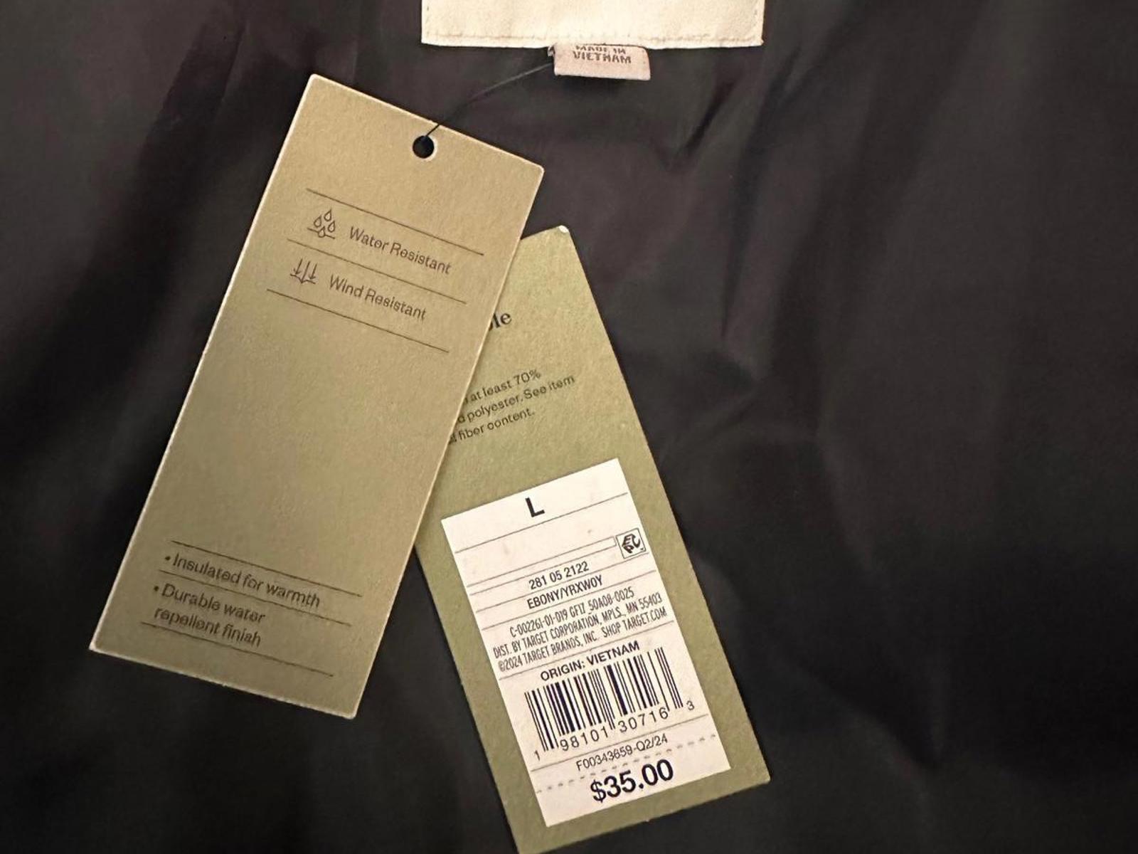 Goodfellow & Co Black Quilted Jacket Men L Light Puffer