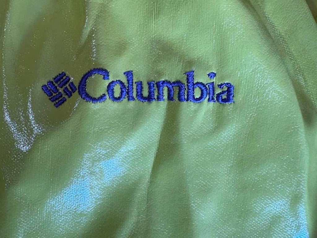 Columbia Yellow Hooded Rain Jacket Youth 18/20