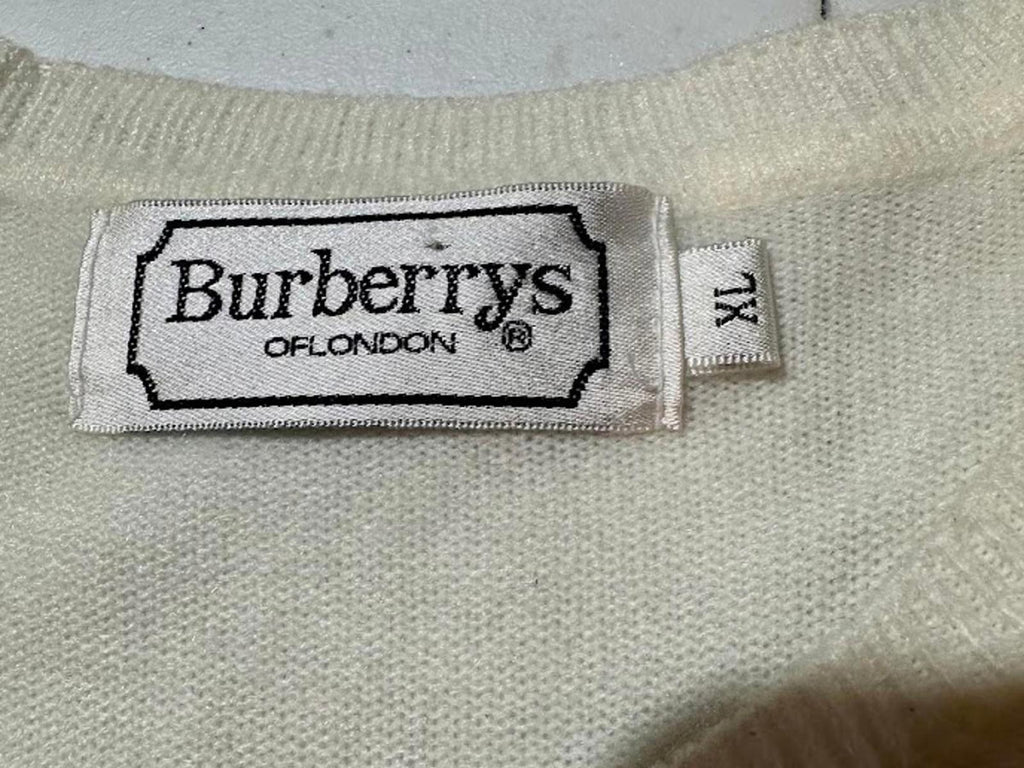 Burberrys 100% Cashmere Short Sleeve