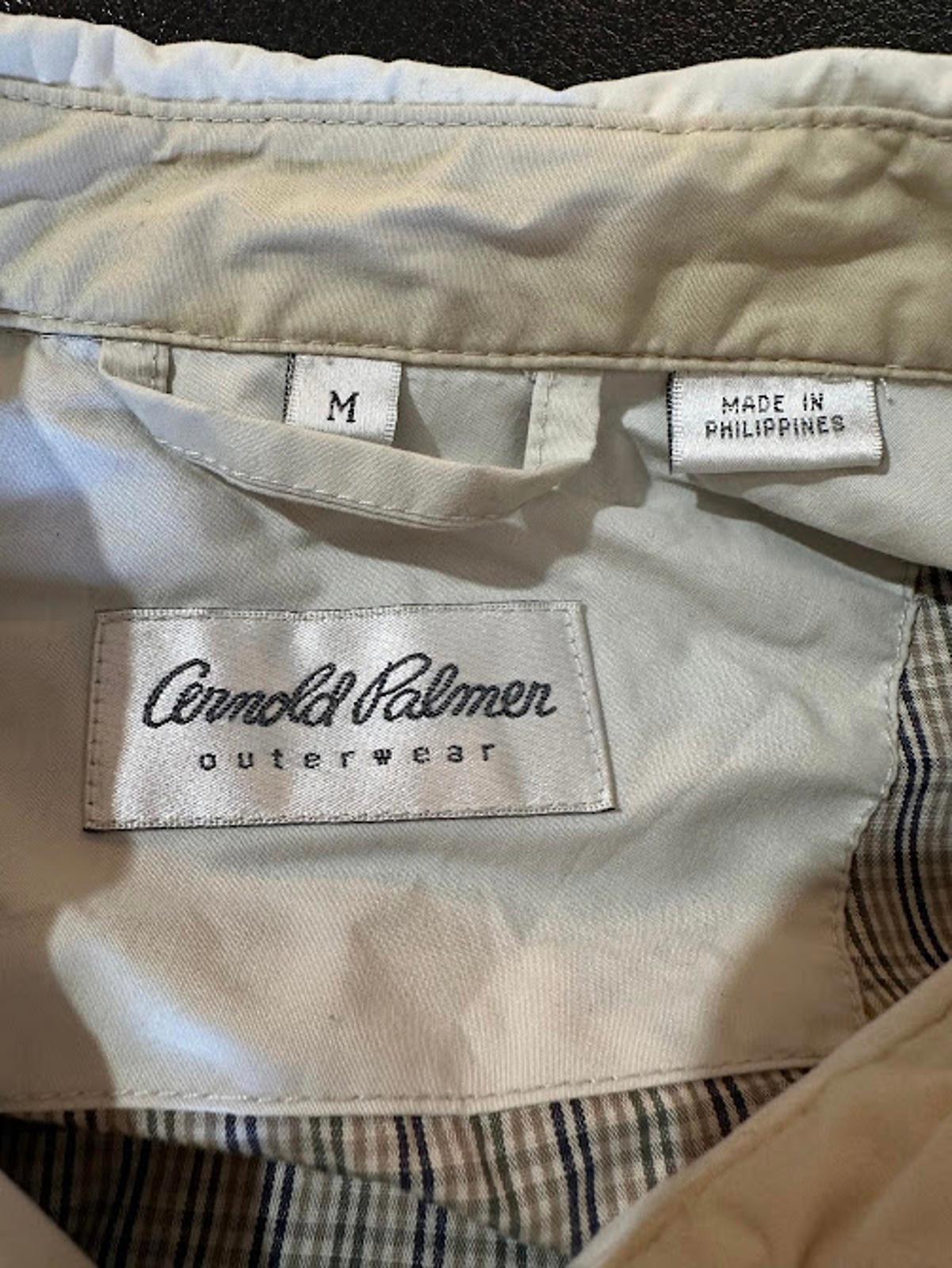 Arnold Palmer Outerwear Cream Golf Windbreaker M