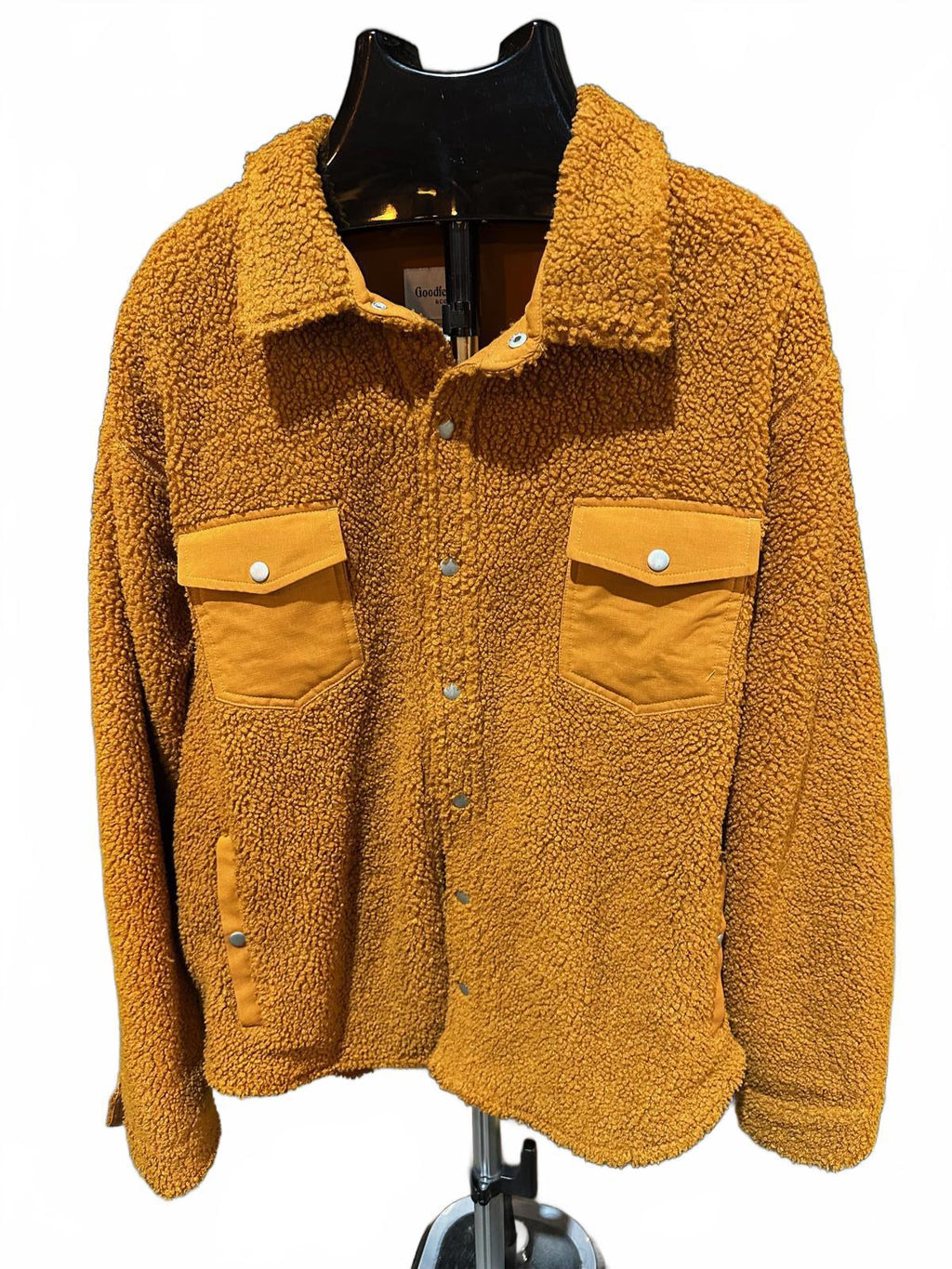Goodfellow Sherpa Shirt Jacket XXL – Mustard