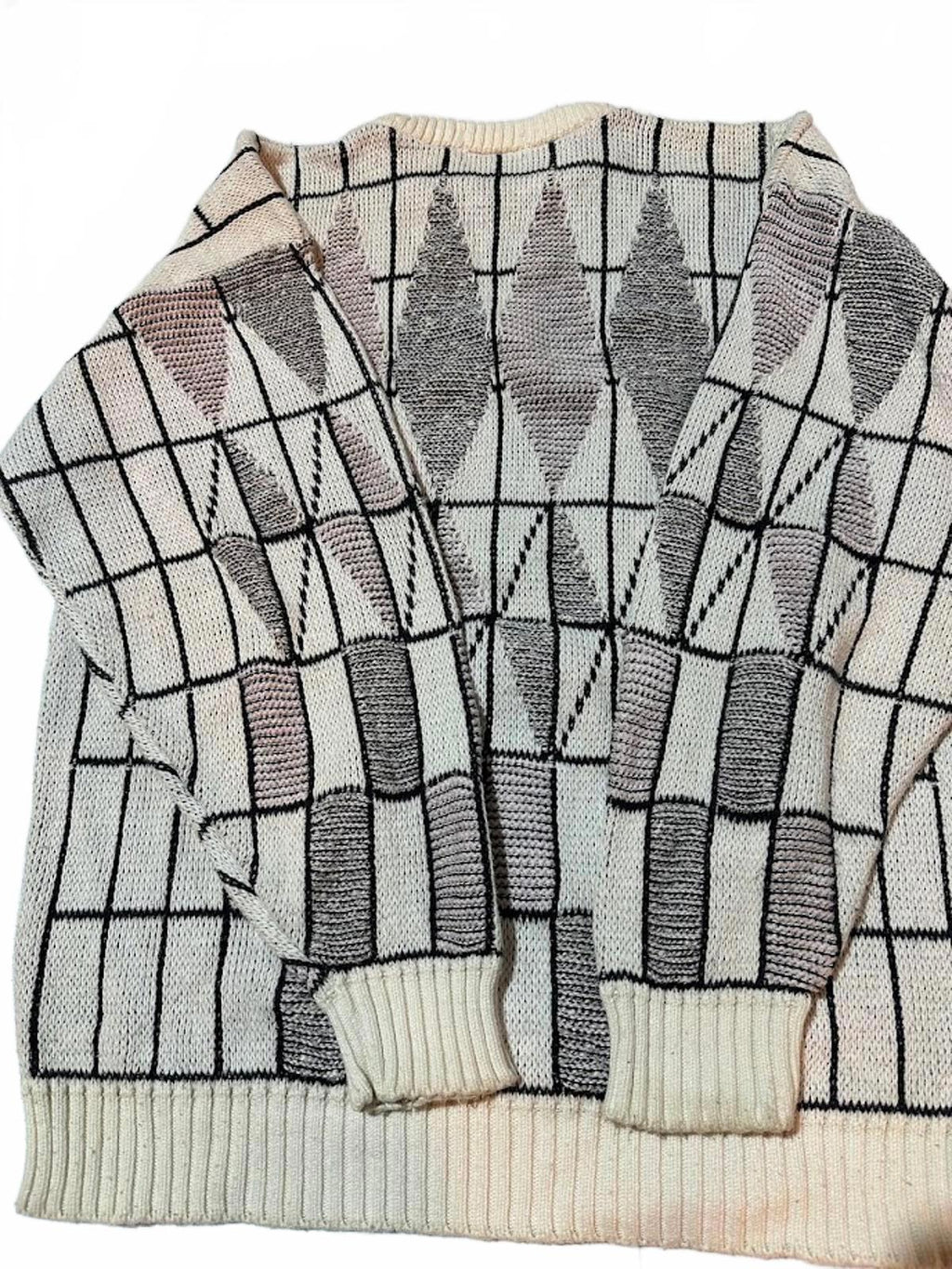 Ellis Island USA Geometric Knit Sweater M
