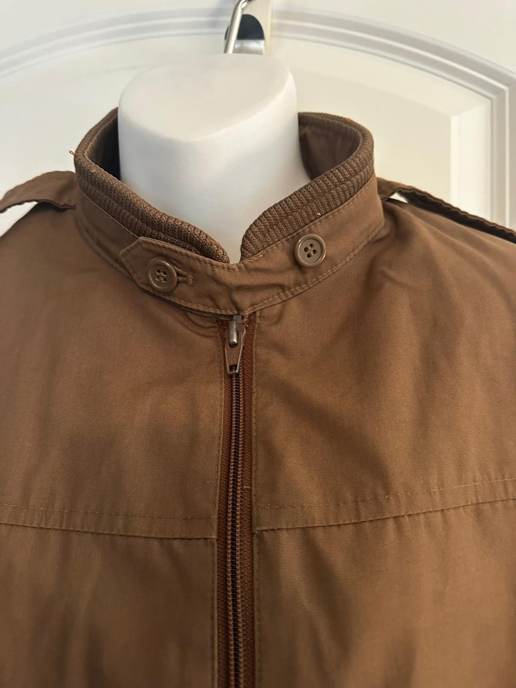 Vintage London Fog Bomber Jacket Brown Size 40