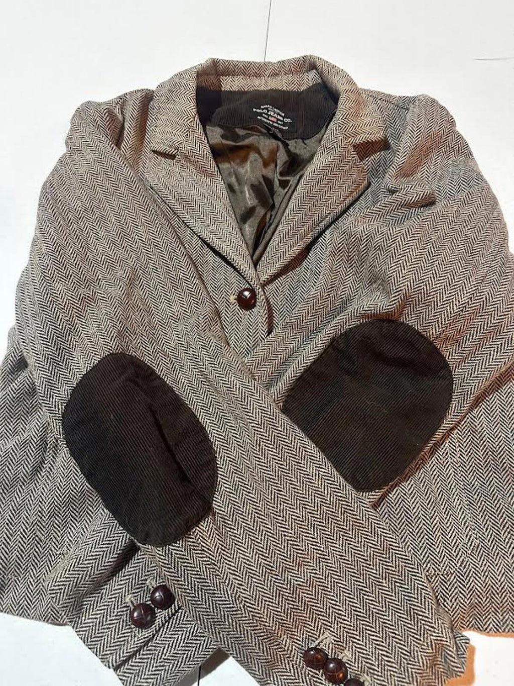 Polo Jeans Co Ralph Lauren Herringbone Tweed Jacket