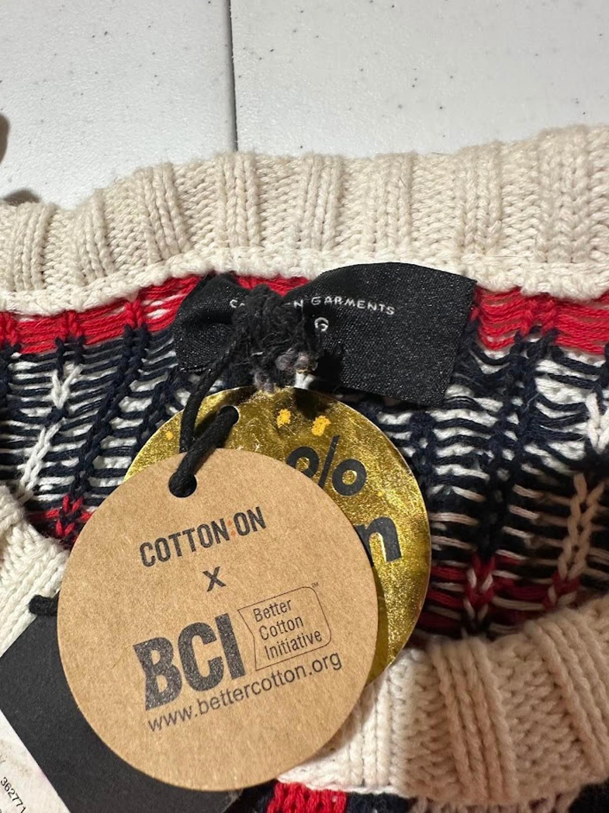 Cotton On Fair Isle Crew Knit L NWT