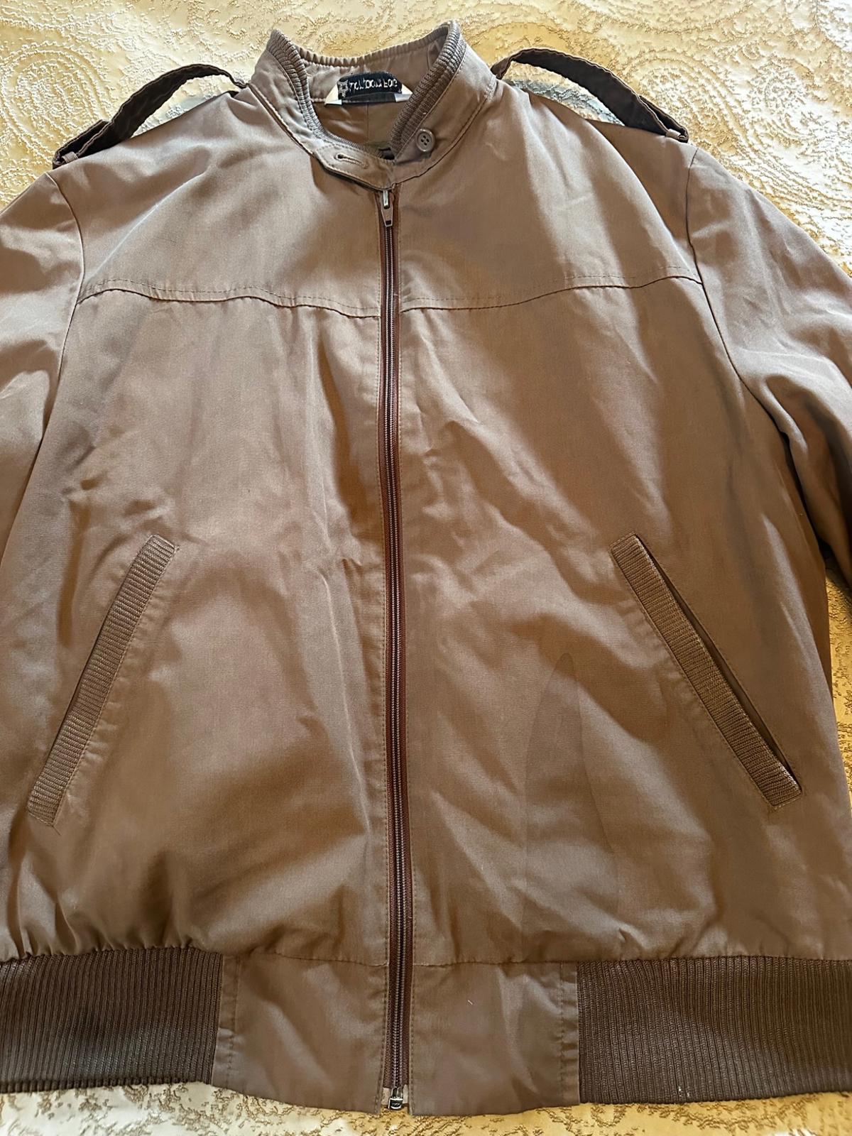 Vintage London Fog Bomber Jacket Brown Size 40
