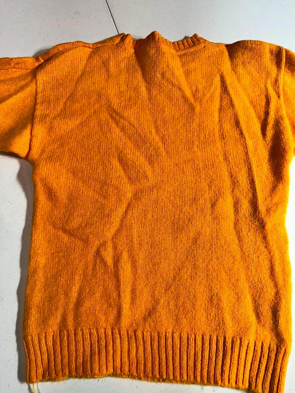 Vintage I Magnim Pure Wool Cable Knit Sweater Yellow