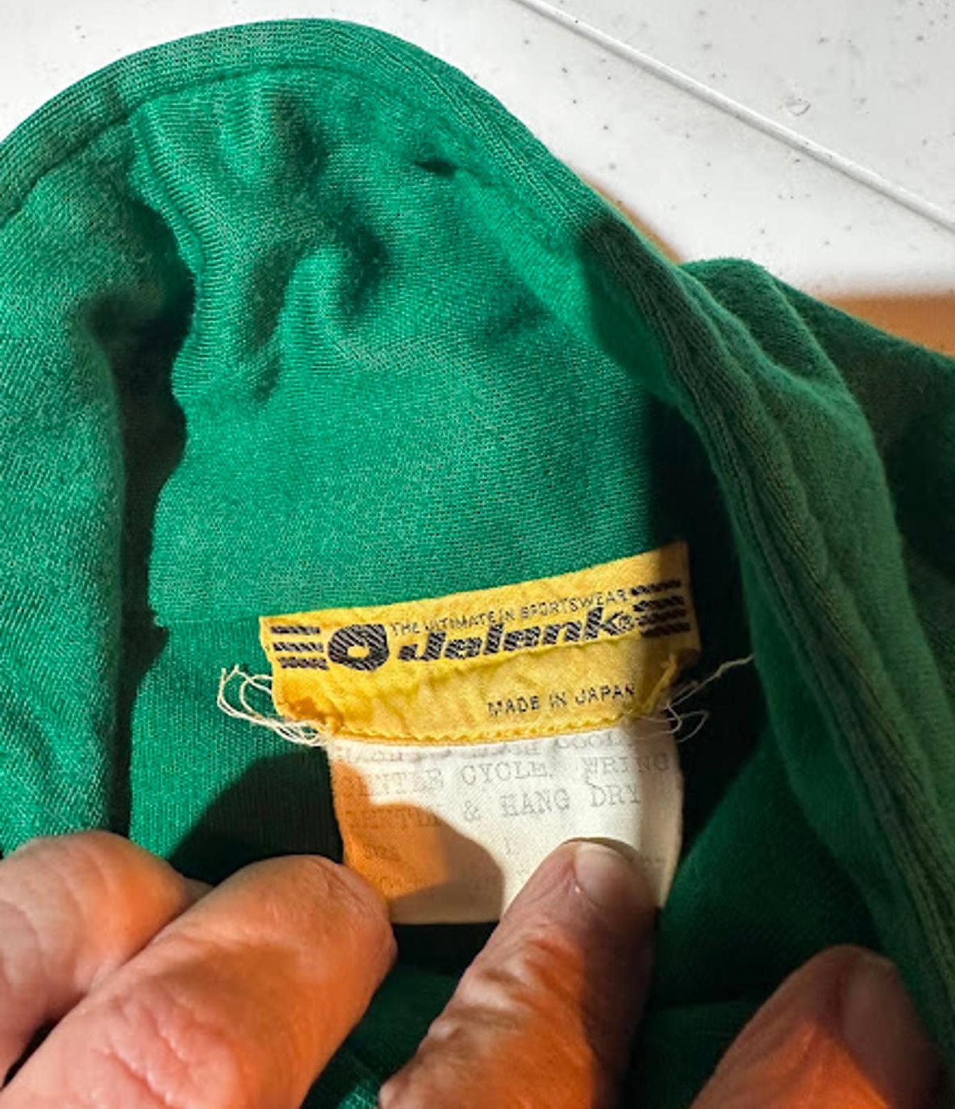 Vintage Jelenk Japan Track Jacket • Green Zip • M/L