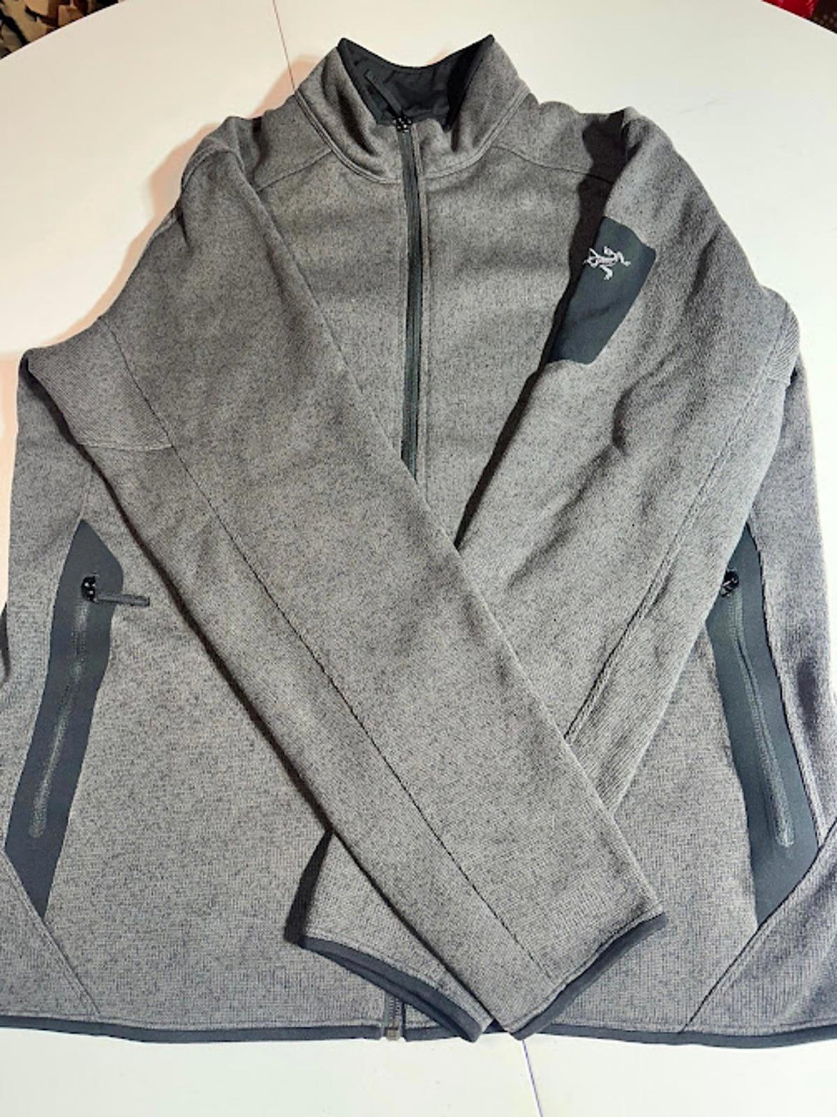Arc’teryx Men’s Gray Fleece Zip Jacket XL