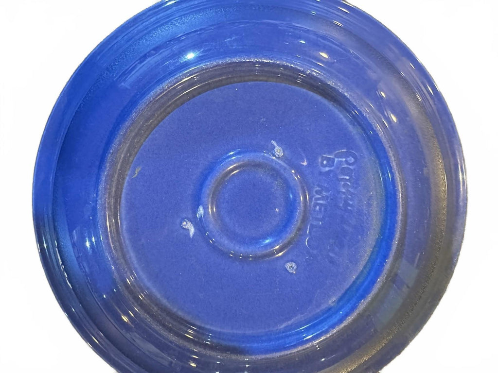 Vintage Metlox Poppytrail Blue Pottery Bowl 8" USA