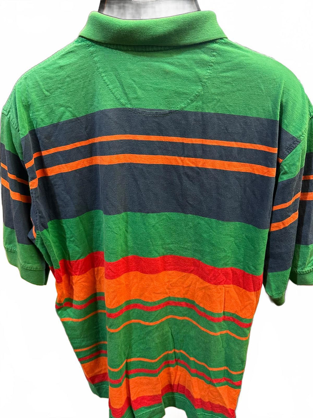 Dockers Vintage Striped Polo Shirt Men’s L Cotton