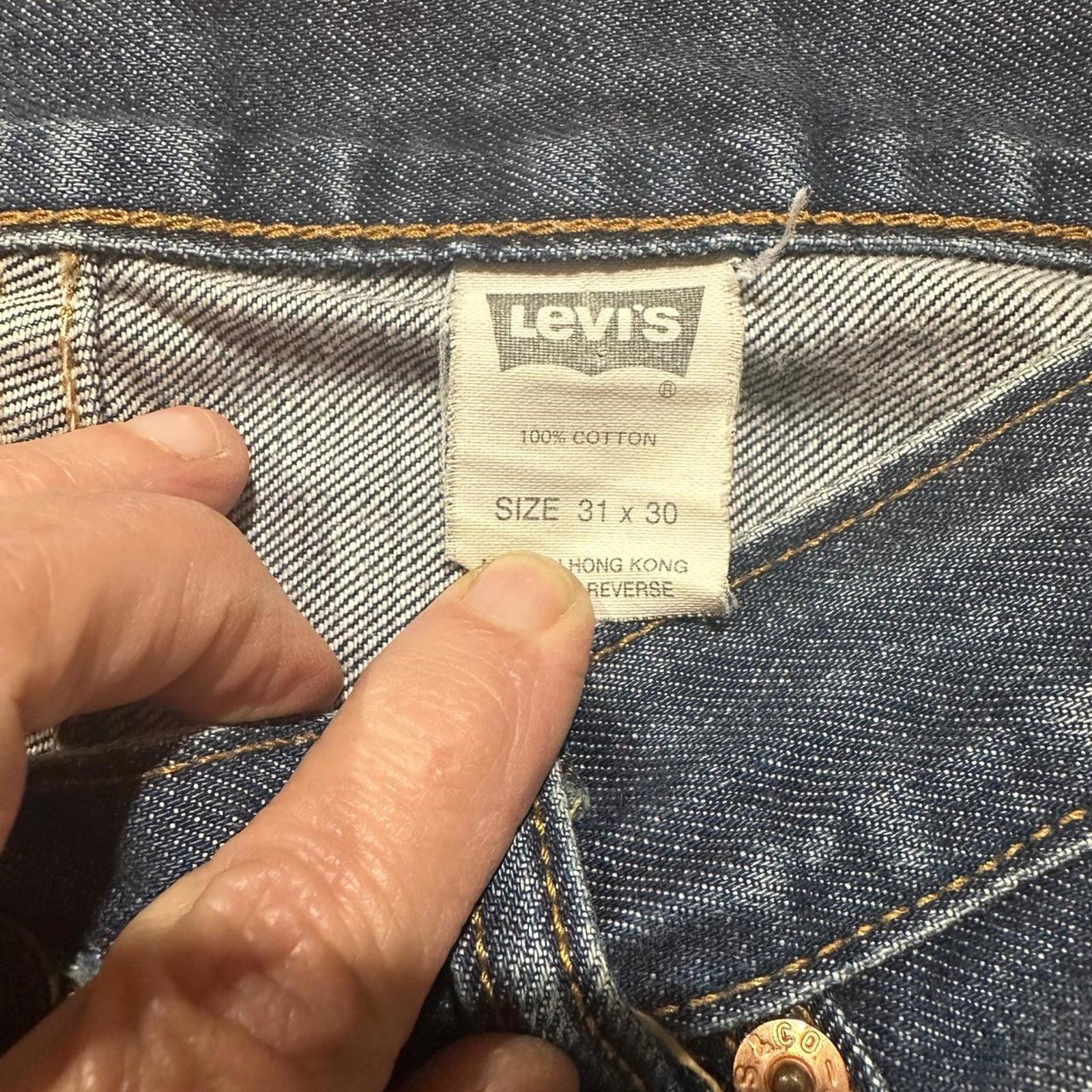 Levi’s 1599 Jeans 31x30 Made in Hong Kong Vintage