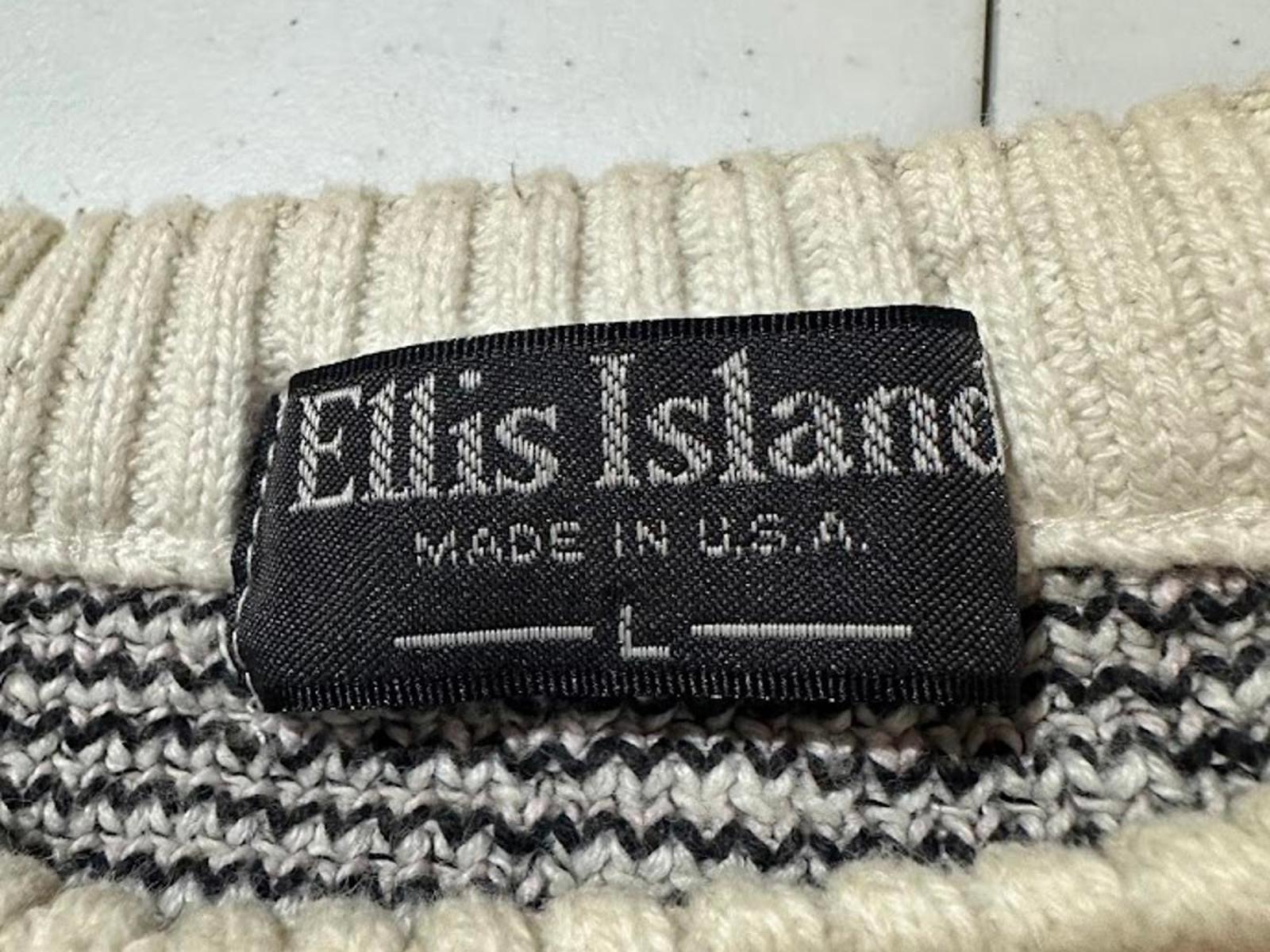Ellis Island USA Geometric Knit Sweater M