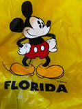 Disney Mickey Mouse Yellow Florida Rain Poncho OS