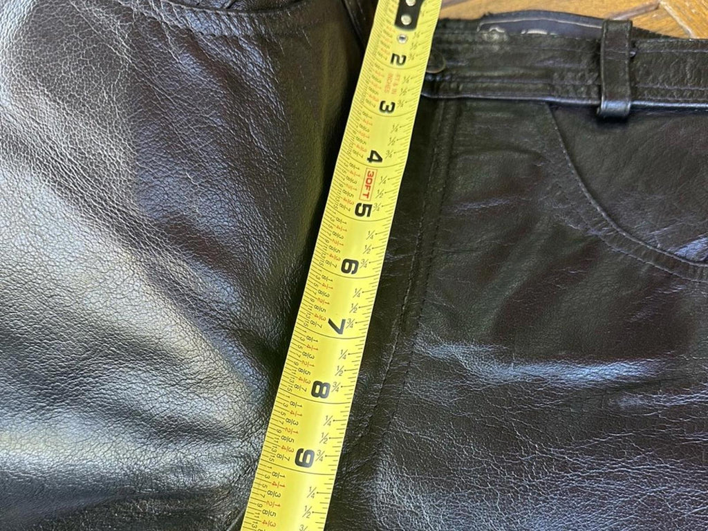 Vintage L. Kookie Black Leather Pants – Size 33